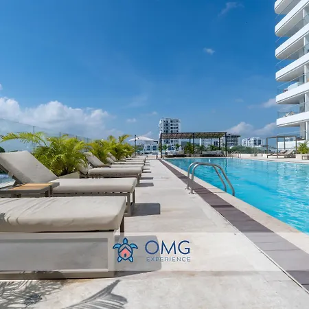 Apartamento Cb821 | De Lujo Vista Al Mar Piscina